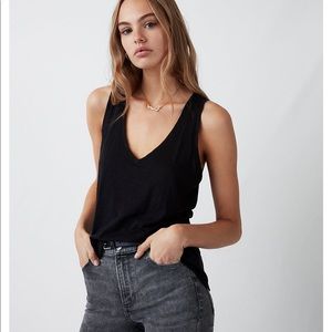Express gray v neck tank